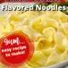 Creamy Italian Chicken Flavored Noodles {Simple Pasta Side Dish}