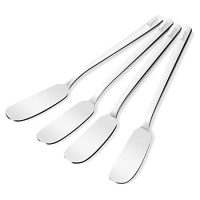 Sweese 3704 Butter Spreader Knife, Sandwich Cream Cheese Condiment Knife spreader Set - 304 Stainless Steel Dishwasher Safe, 6.5 Inch - Set of 4