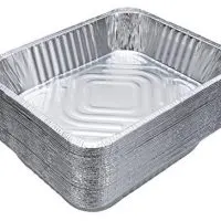 DOBI Aluminum Pans (30-Pack) - Disposable Aluminum Foil Steam Table Deep Pans, Half Size Chafing Pans - 12 1/2" x 10 1/4" x 2 1/2"