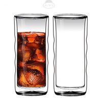 Sun 's Tea (TM) 20 ounce Ultra klar stærk dobbelt væg isoleret Termobølgeglas Tumbler Highball glas til øl/Cocktail/limonade/iste, sæt af 2