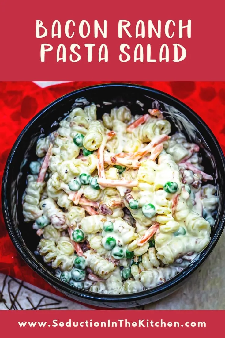 Bacon Ranch Pasta Salad title