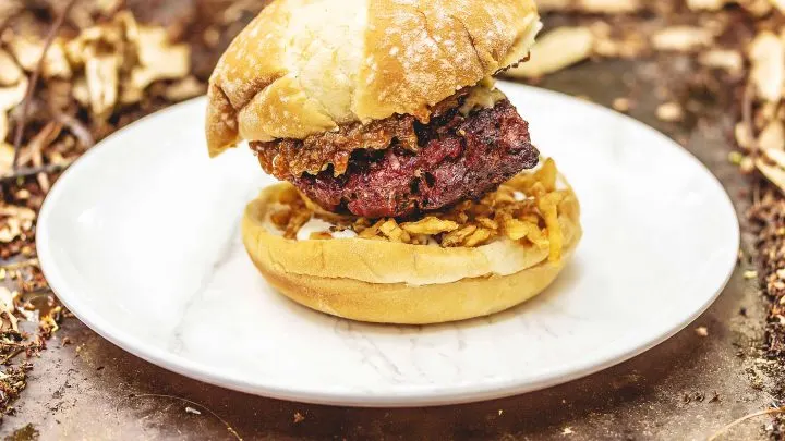 Smoked Bourbon Ranch Burger {#burgermonth #ad} Ranch Bourbon Smoked Burger