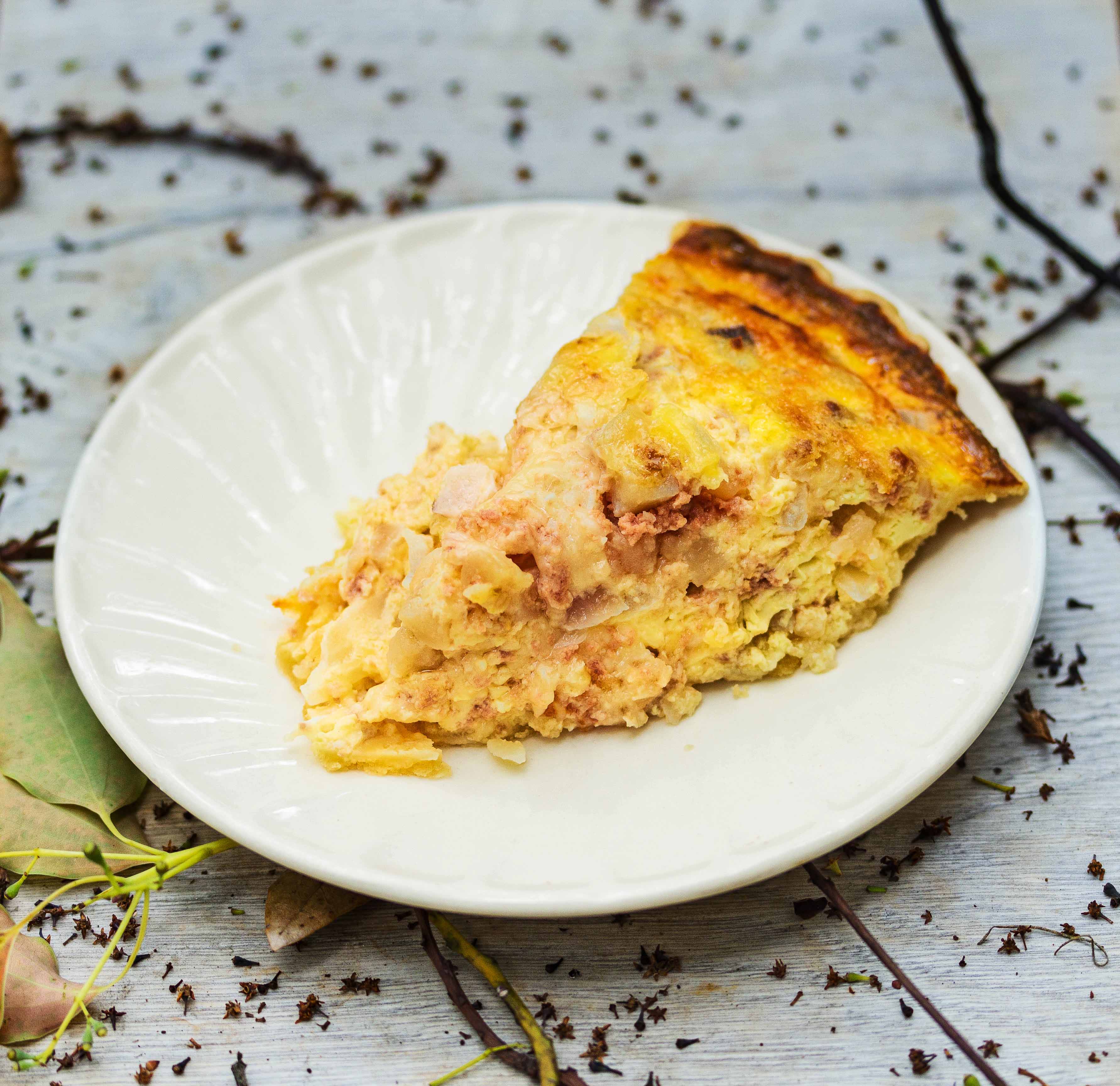 corned beef hash quiche