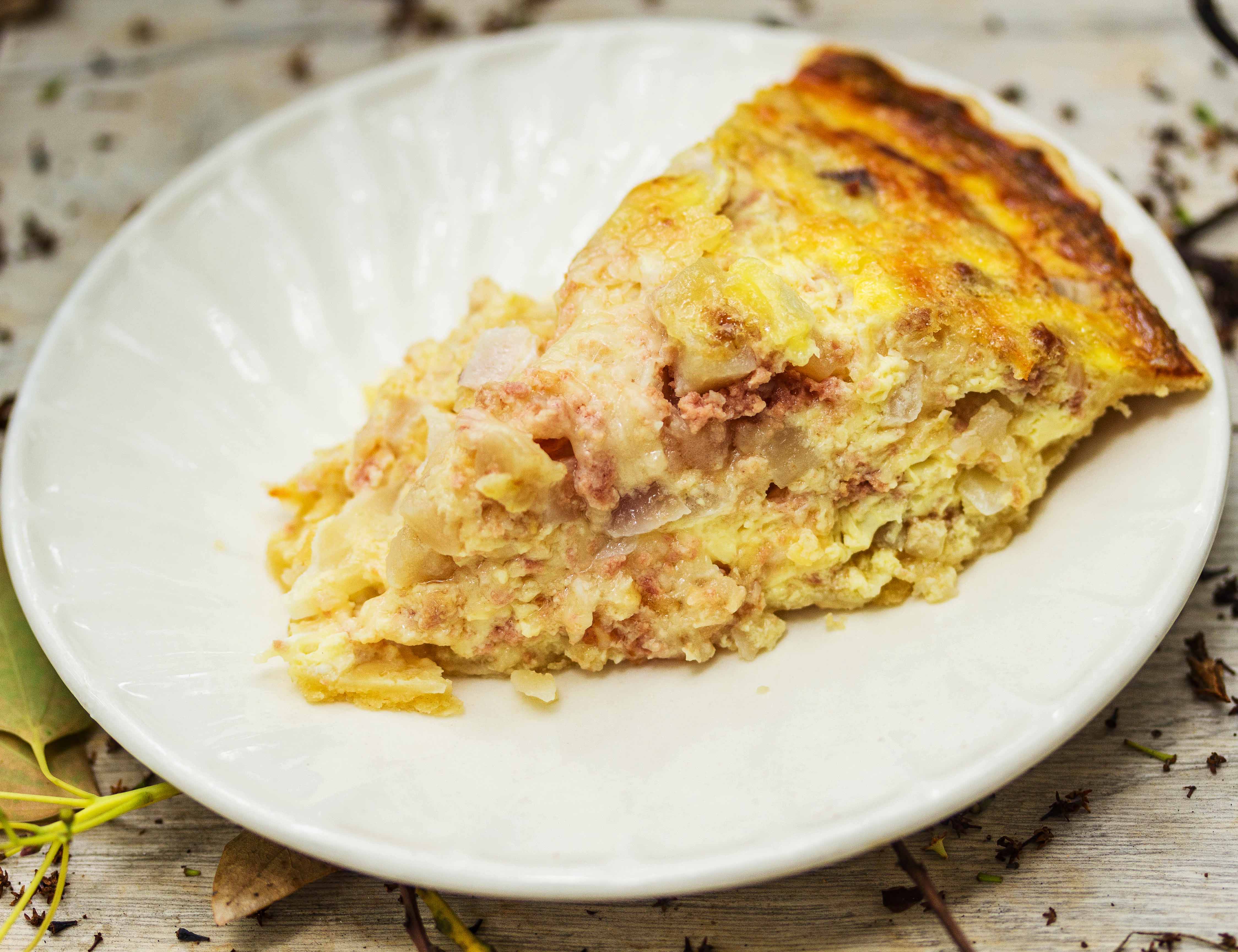 corned beef hash quiche