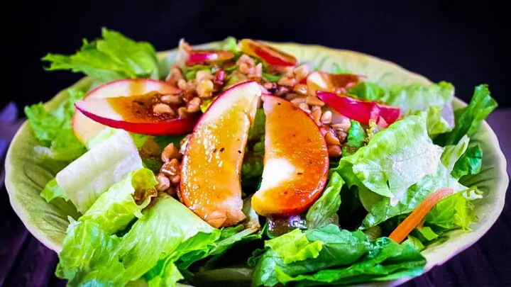 Fall Apple Salad With Chocolate Vinaigrette