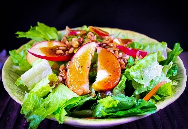 Fall Apple Salad With Chocolate Vinaigrette