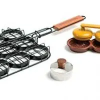 Charcoal Companion Mini Burger "Sliders" Grilling Set