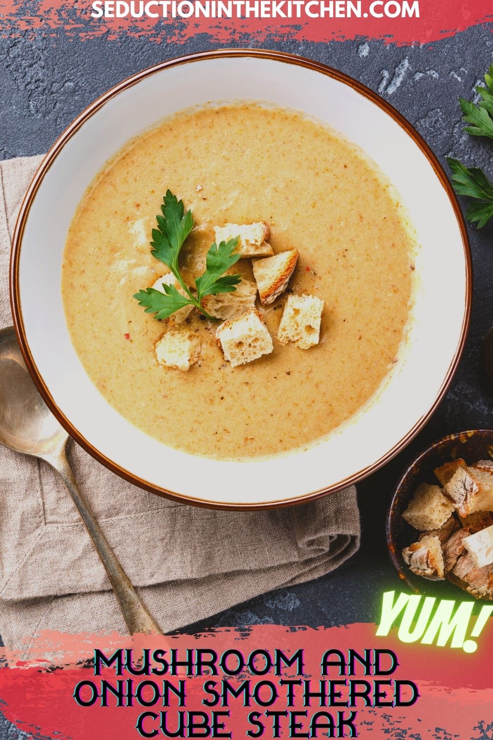 Crock Pot Mushroom Bisque With Gin {Easy Slow Cooker Soup}