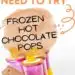 Frozen Hot Chocolate Pops {Easy Chocolate Popsicle Recipe}