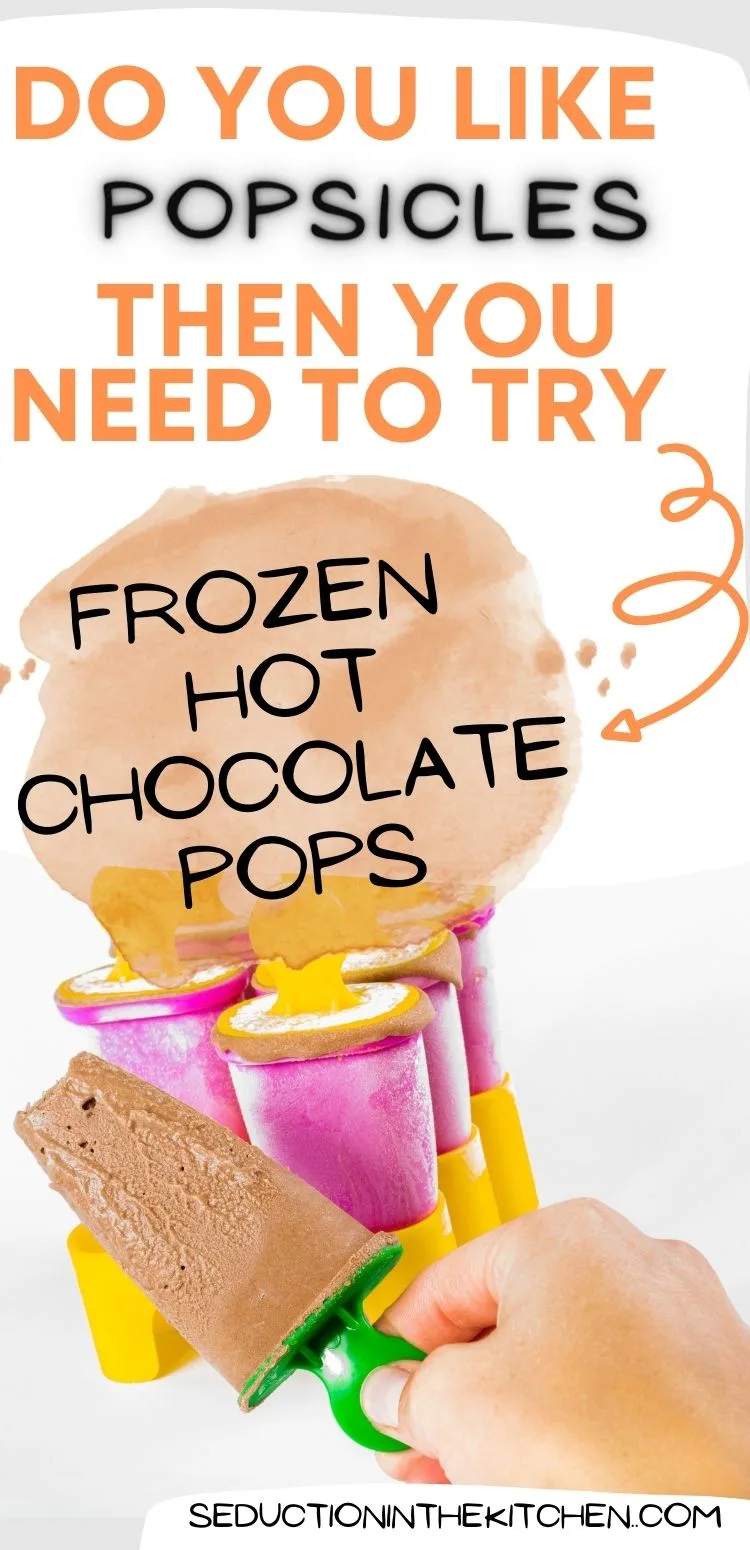 Frozen Hot Chocolate Pops {Easy Chocolate Popsicle Recipe}