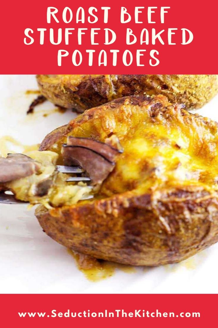 Roast Beef Stuffed Baked Potatoes title