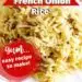 French Onion Rice {Simple and Flavorful Rice Side Dish}