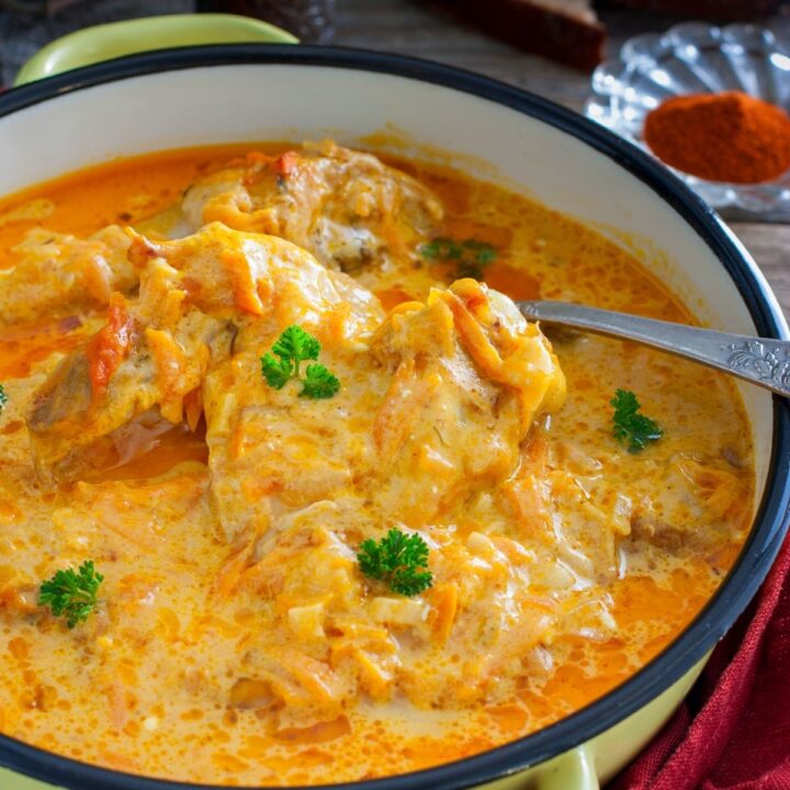 Chicken Paprikash {Easy And Yummy Hungarian Recipe}