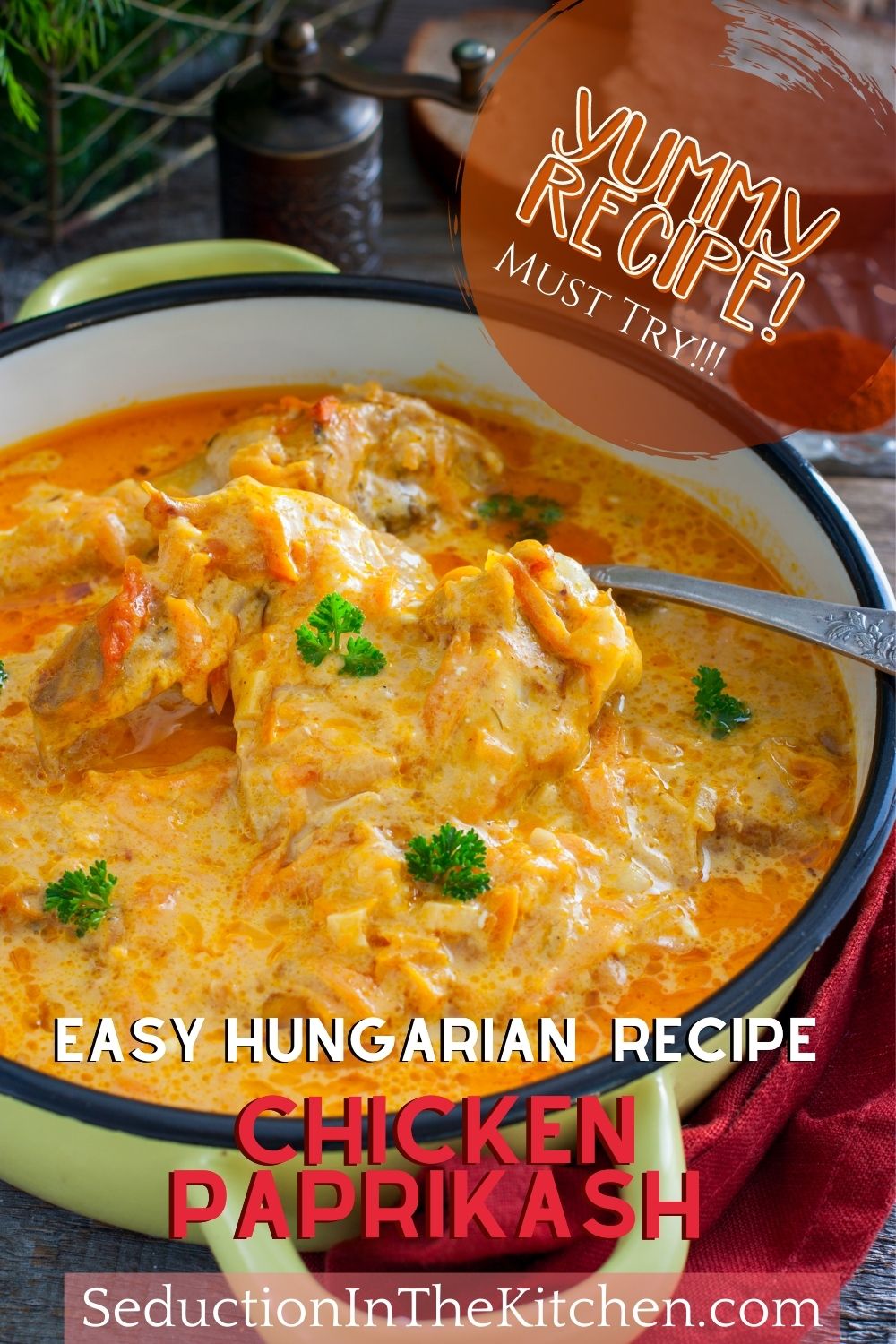 Chicken Paprikash {Easy And Yummy Hungarian Recipe}