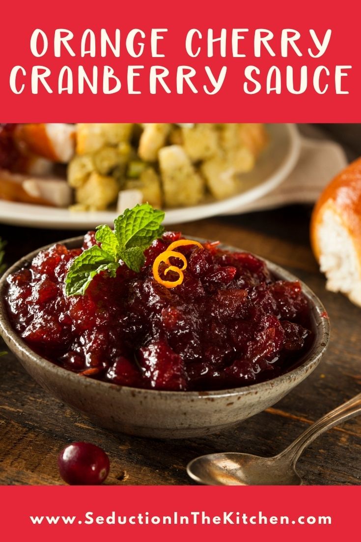 Orange Cherry Cranberry Sauce {Homemade Cranberry Sauce}