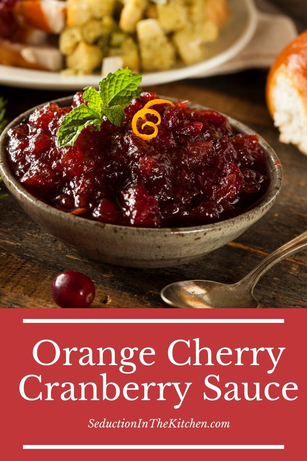 Orange Cherry Cranberry Sauce {Homemade Cranberry Sauce}