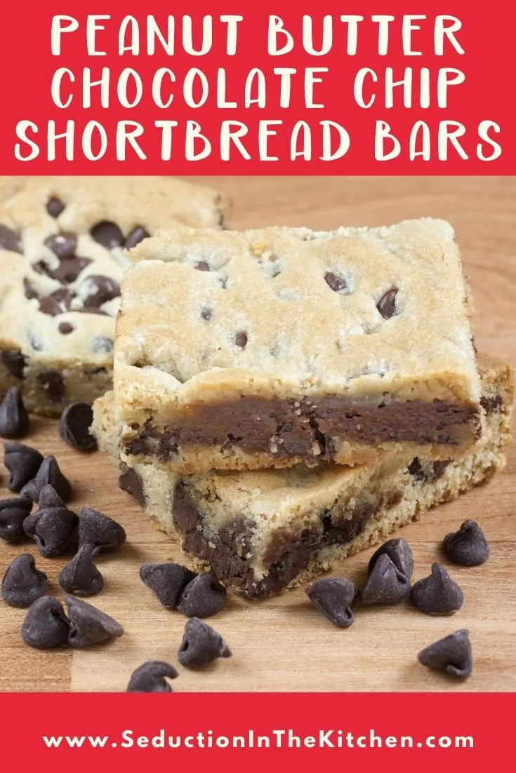 Peanut Butter Chocolate Chip Shortbread Bars {Easy Shortbread Pastry} Peanut Butter Chocolate Chip Shortbread Bars {Easy Shortbread Pastry}