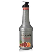 Monin - Blood Orange Puree, Tart, Juicy Citrus Taste, Great for Lemonades, Cocktails, and Culinary Creations, Vegan, Gluten-Free (1 Liter)