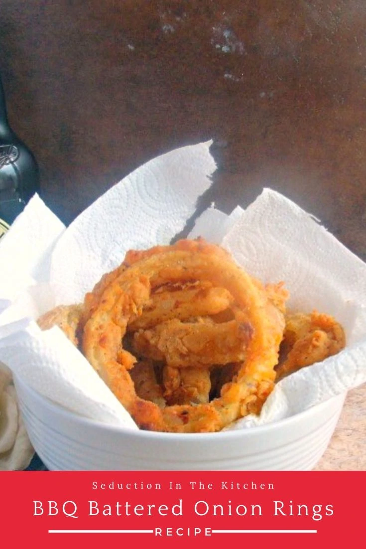 BBQ Battered Onion Rings pin