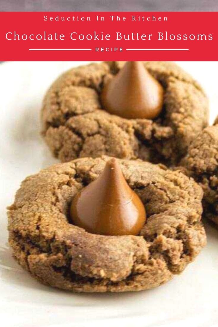 Chocolate Cookie Butter Blossoms pin