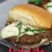 Crab Cake Sliders {Easy Crab Cake Sauce: Lemon Dill Aioli}