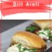 Crab Cake Sliders {Easy Crab Cake Sauce: Lemon Dill Aioli}