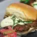 Crab Cake Sliders {Easy Crab Cake Sauce: Lemon Dill Aioli}