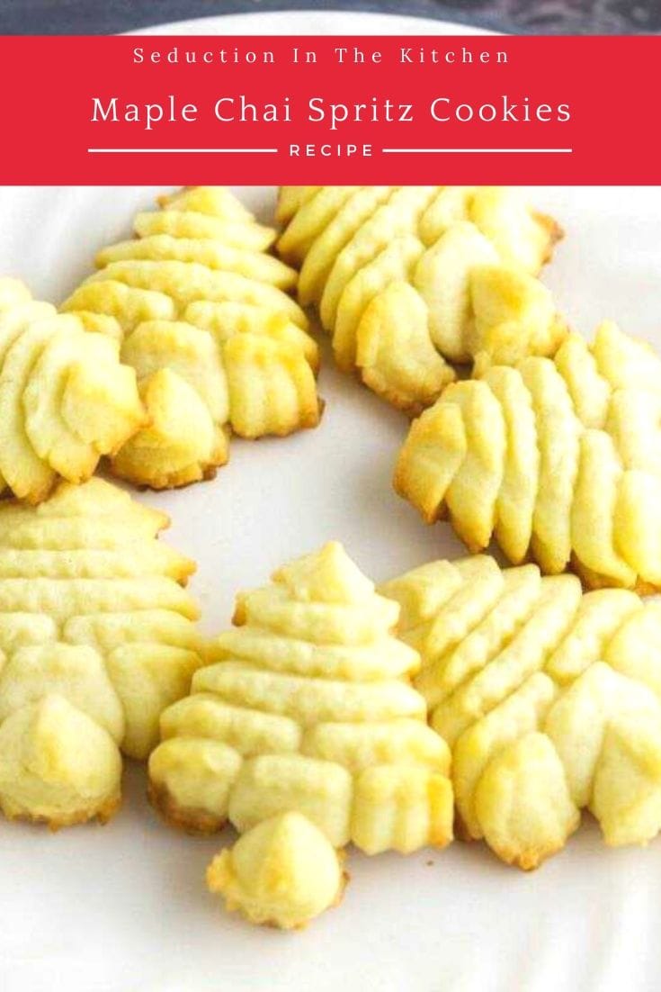 Maple Chai Spritz Cookies pin