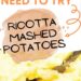 Simple Ricotta Mashed Potatoes {Garlic Ricotta Flavor}