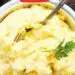 Simple Ricotta Mashed Potatoes {Garlic Ricotta Flavor}