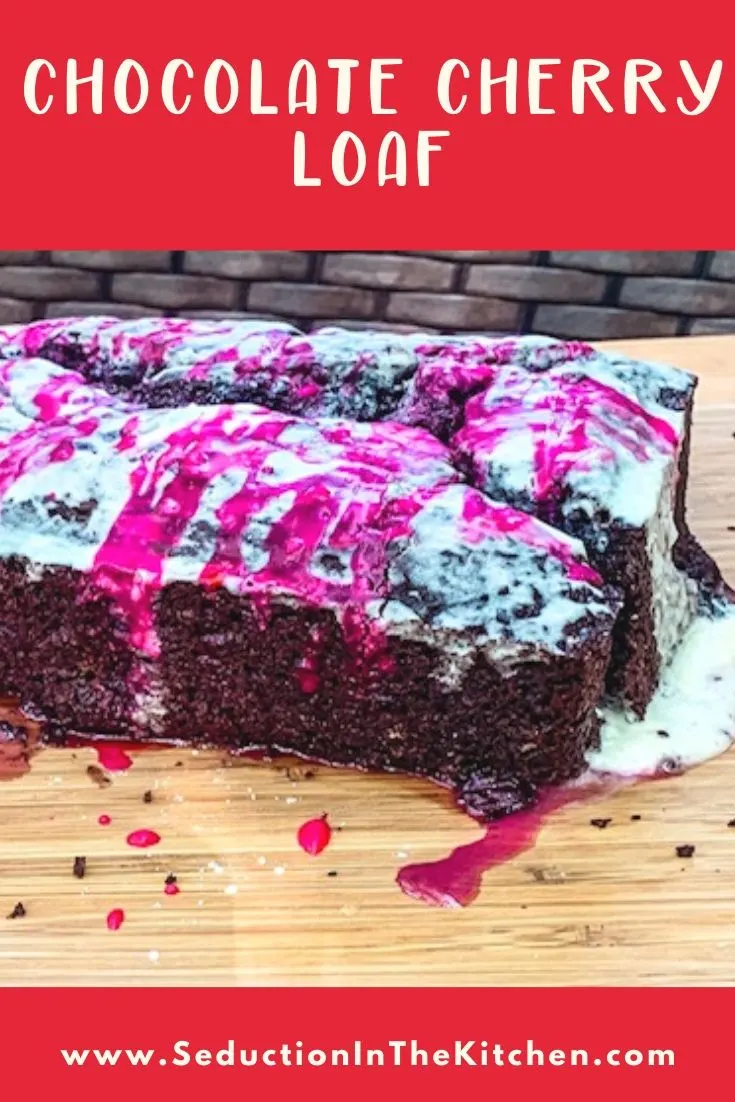 Chocolate Cherry Loaf {Easy Chocolate Cake Mix Recipe} Chocolate Cherry Loaf title