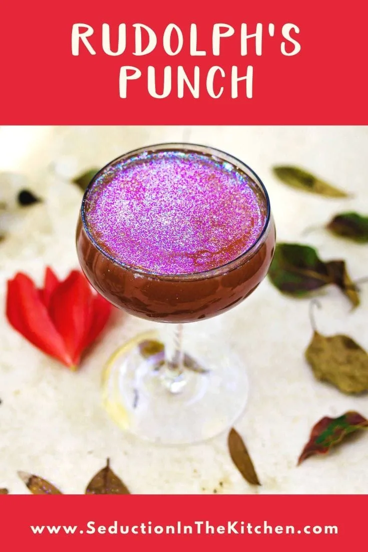 Rudolph's Punch {Easy Christmas Sangria Punch} Rudolphs Punch title