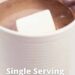 Single Serving Homemade Hot Chocolate {Simple and Delicious Recipe}