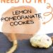 Lemon Pomegranate Cookies {With White Chocolate Drizzle}