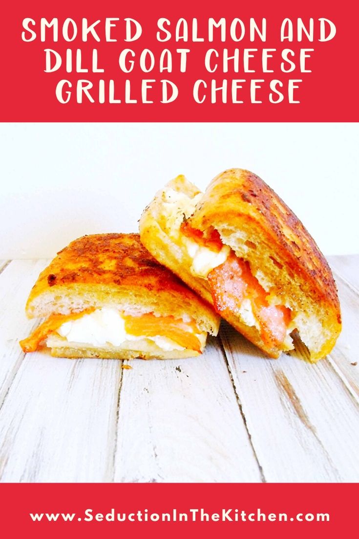 Smoked Salmon And Dill Goat Cheese Grilled Cheese Title