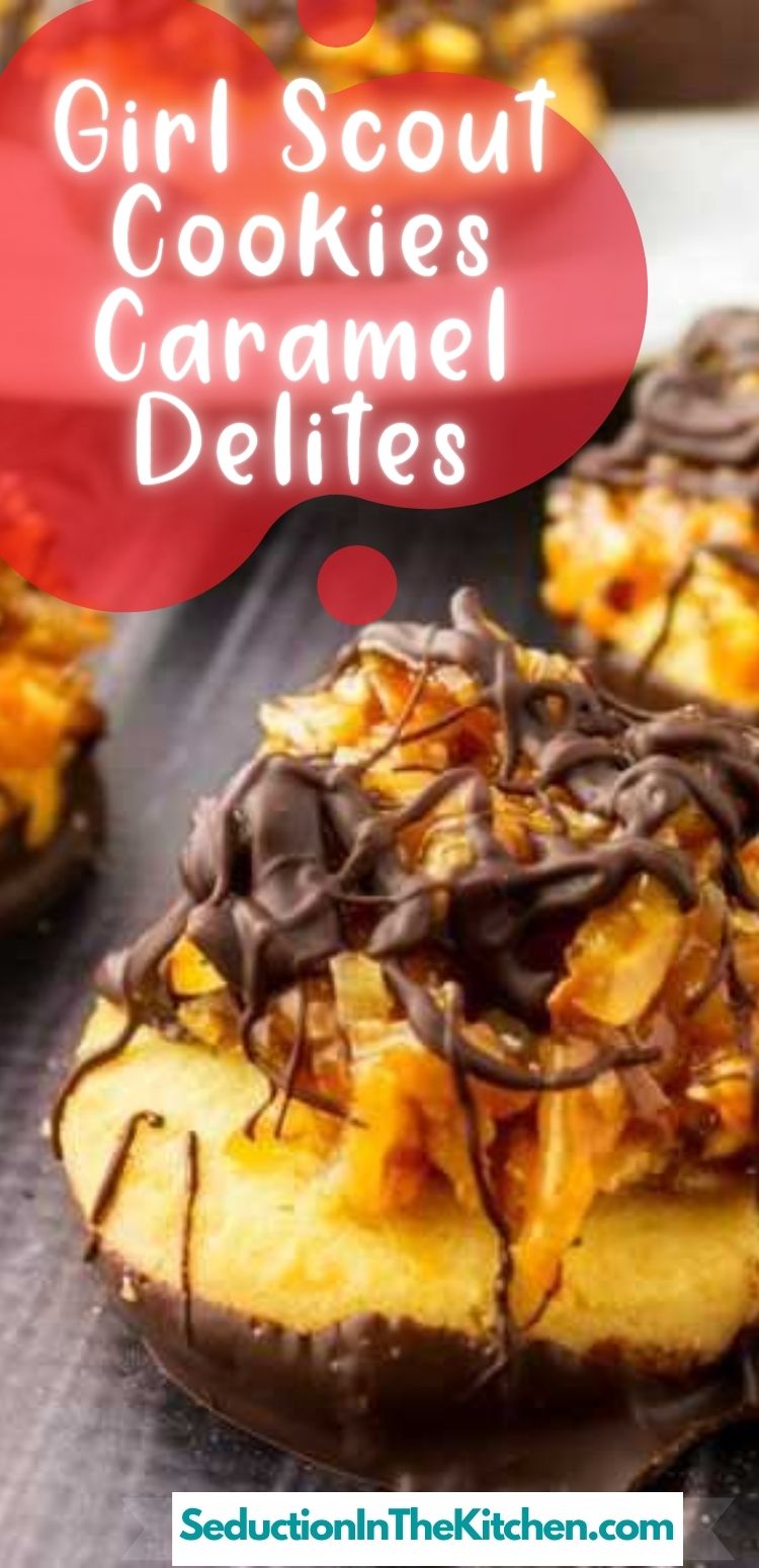 No Bake Caramel Delights {Girl Scout Cookies Caramel Delites}