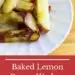 Baked Lemon Potato Wedges pin