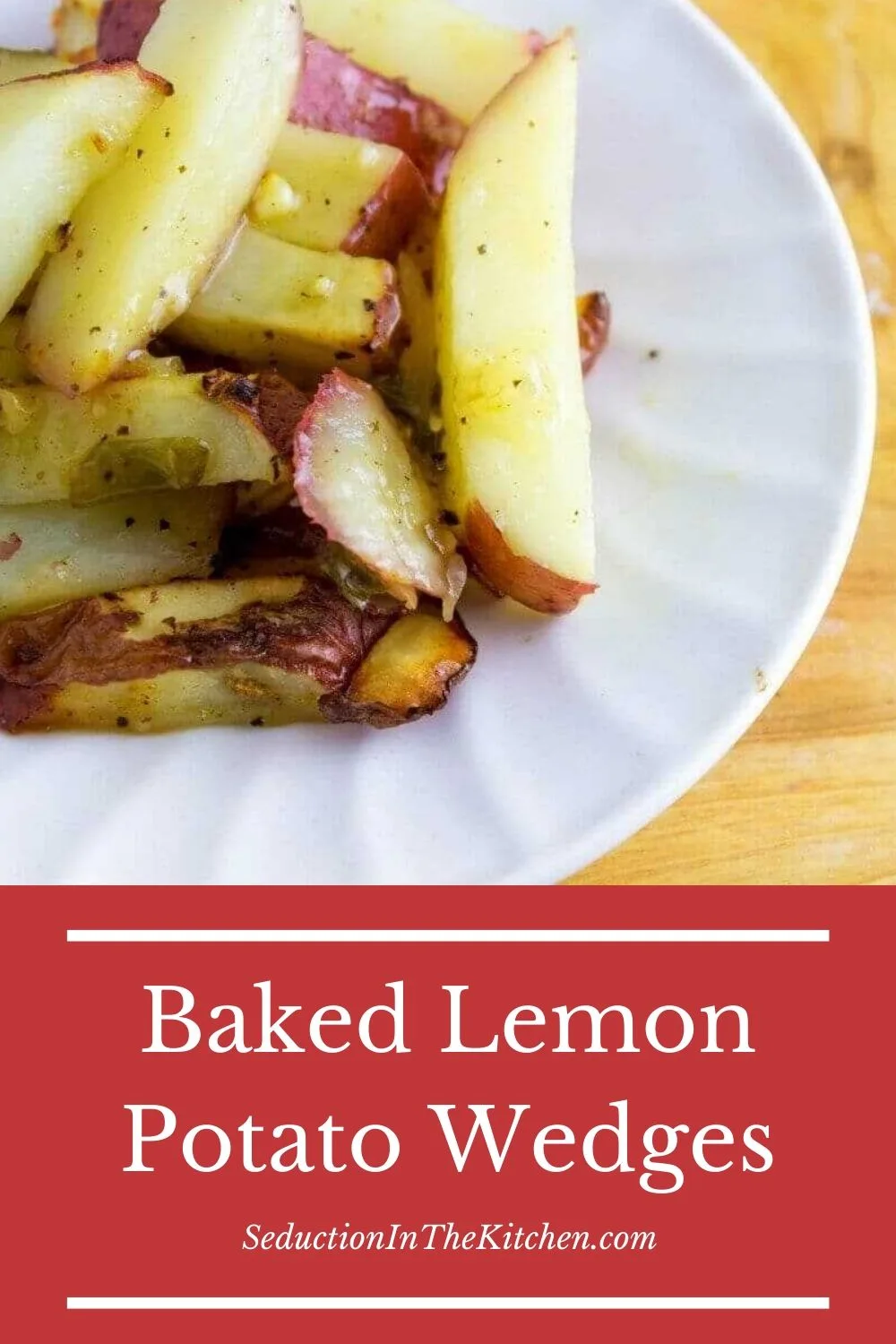 Baked Lemon Potato Wedges pin