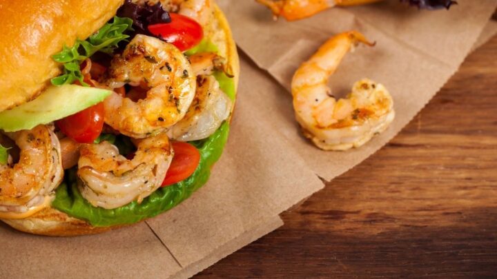 Cajun Shrimp Burgers with Avocado Mayo