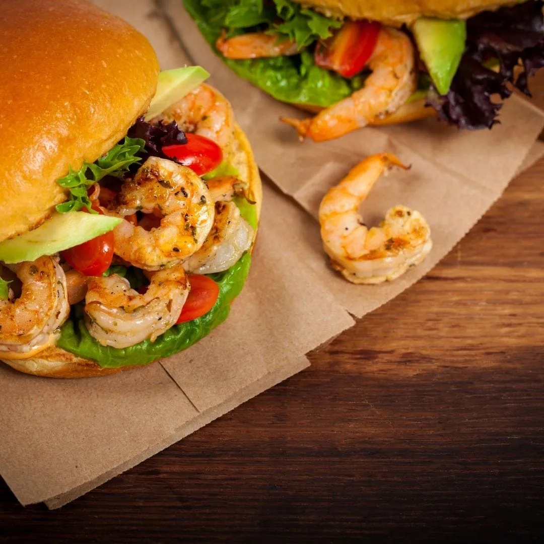 Cajun Shrimp Burger {Simple Burger With Avocado Mayo}