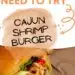 Cajun Shrimp Burger {Simple Burger With Avocado Mayo}