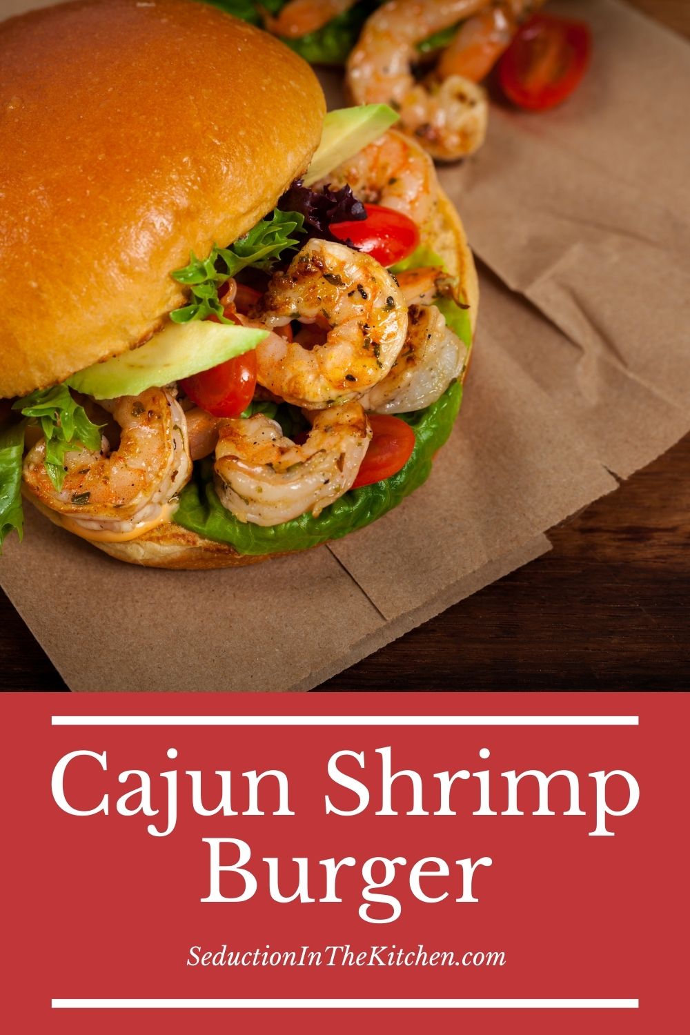 Cajun Shrimp Burger {Simple Burger With Avocado Mayo}