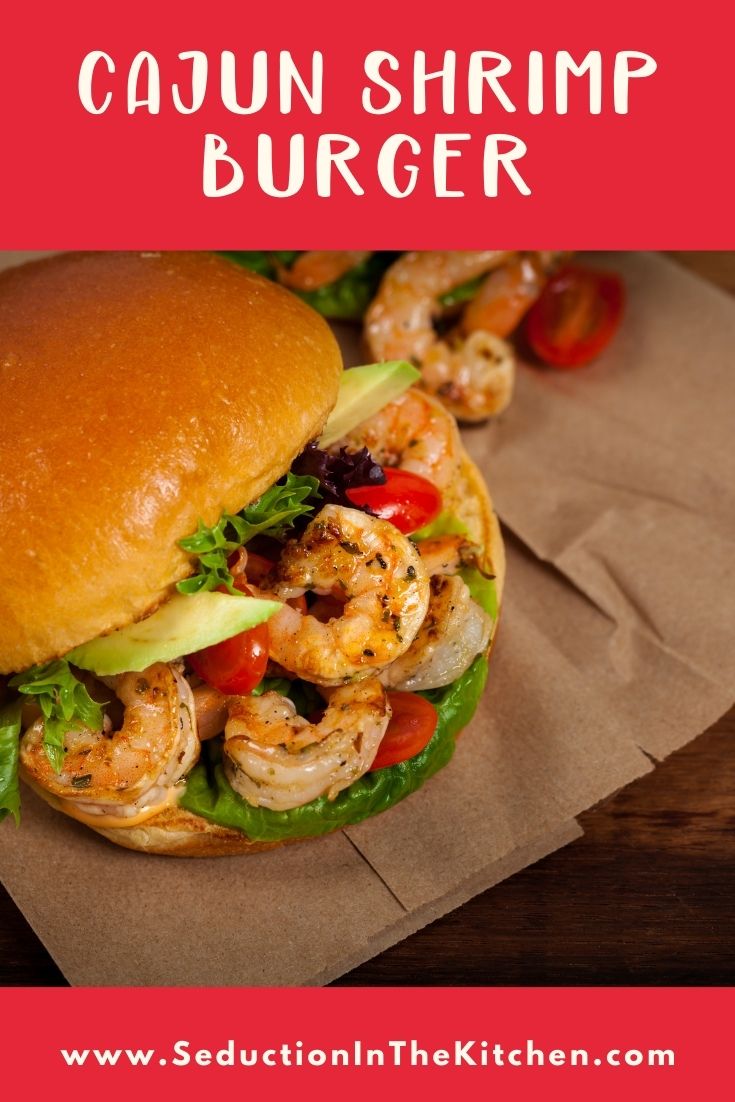 Cajun Shrimp Burger {Simple Burger With Avocado Mayo}