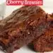 One Bowl Chocolate Cherry Brownies {Easy Moist Brownie Recipe}