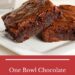 One Bowl Chocolate Cherry Brownies pin