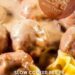 Slow Cooker Meatball Ranch Stroganoff {Cheap Dinner Recipe}