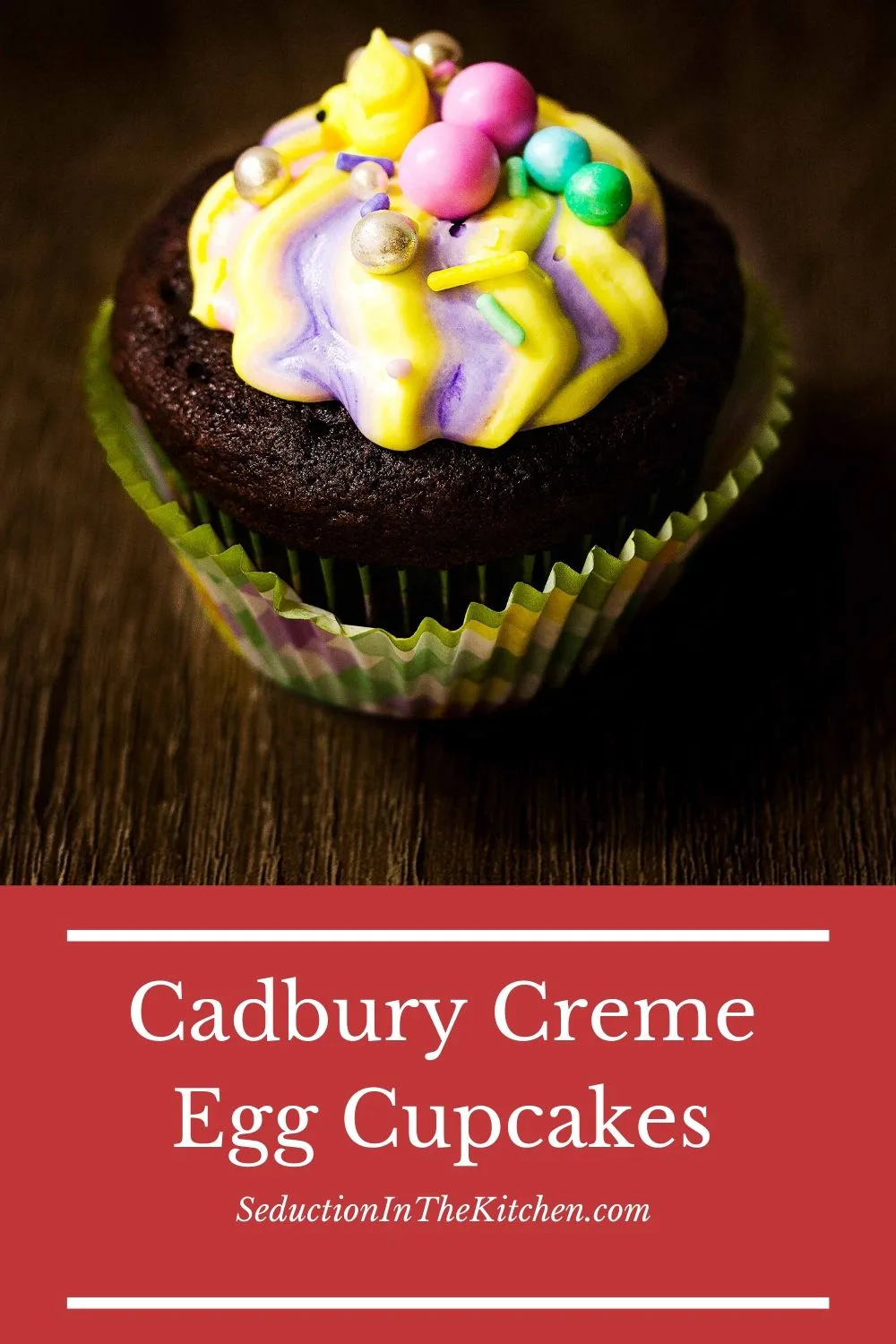 Cadbury Creme Egg Cupcakes pin