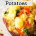 Caprese Twice Baked Potatoes {Stuffed Baked Potato Recipe}