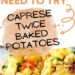 Caprese Twice Baked Potatoes {Stuffed Baked Potato Recipe}