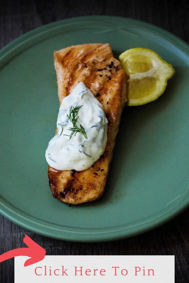 Click Here To Pin Salmon with Dill Crema